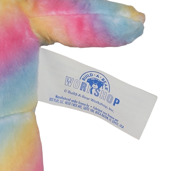 Build A Bear Smallfry Rainbow Tie Dye 7.5" Plush with Top - Picture 6 of 6
